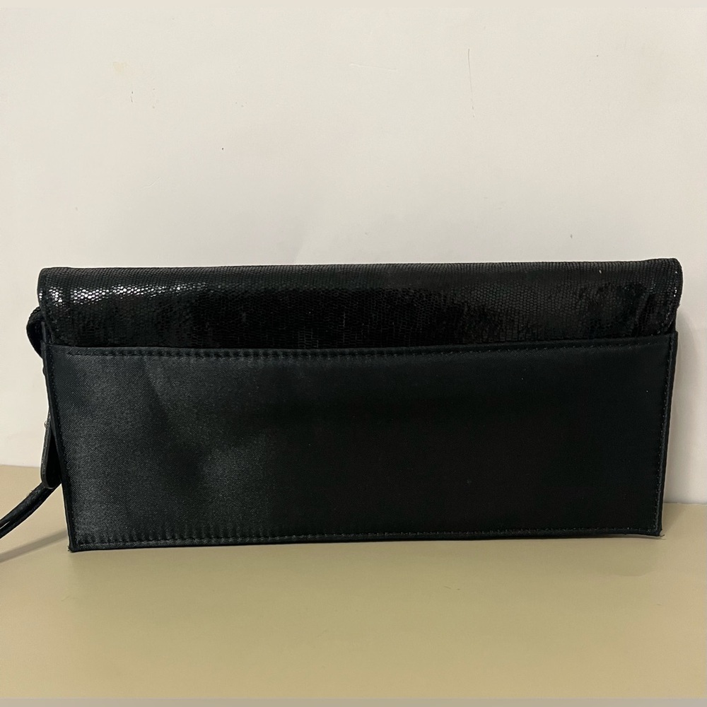 Randolph Duke black clutch bag with a wristlet strap - Picture 3 of 12